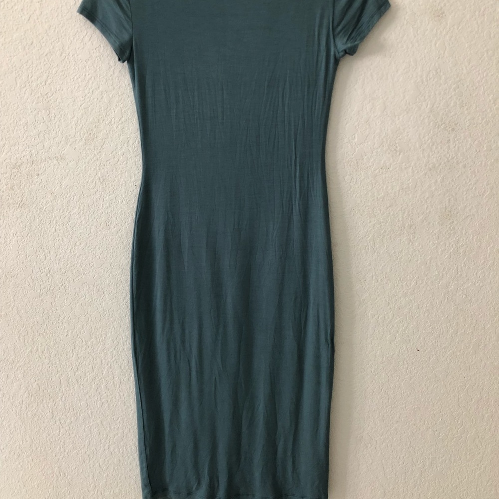 Teal knee length dress